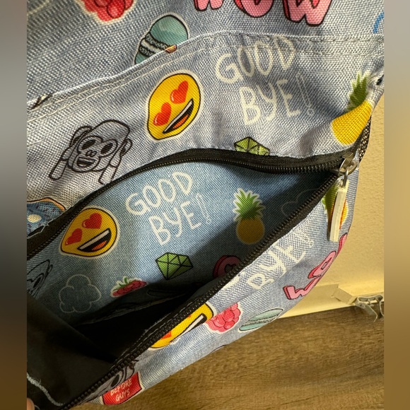 Emoji Print Backpack - Picture 2 of 3